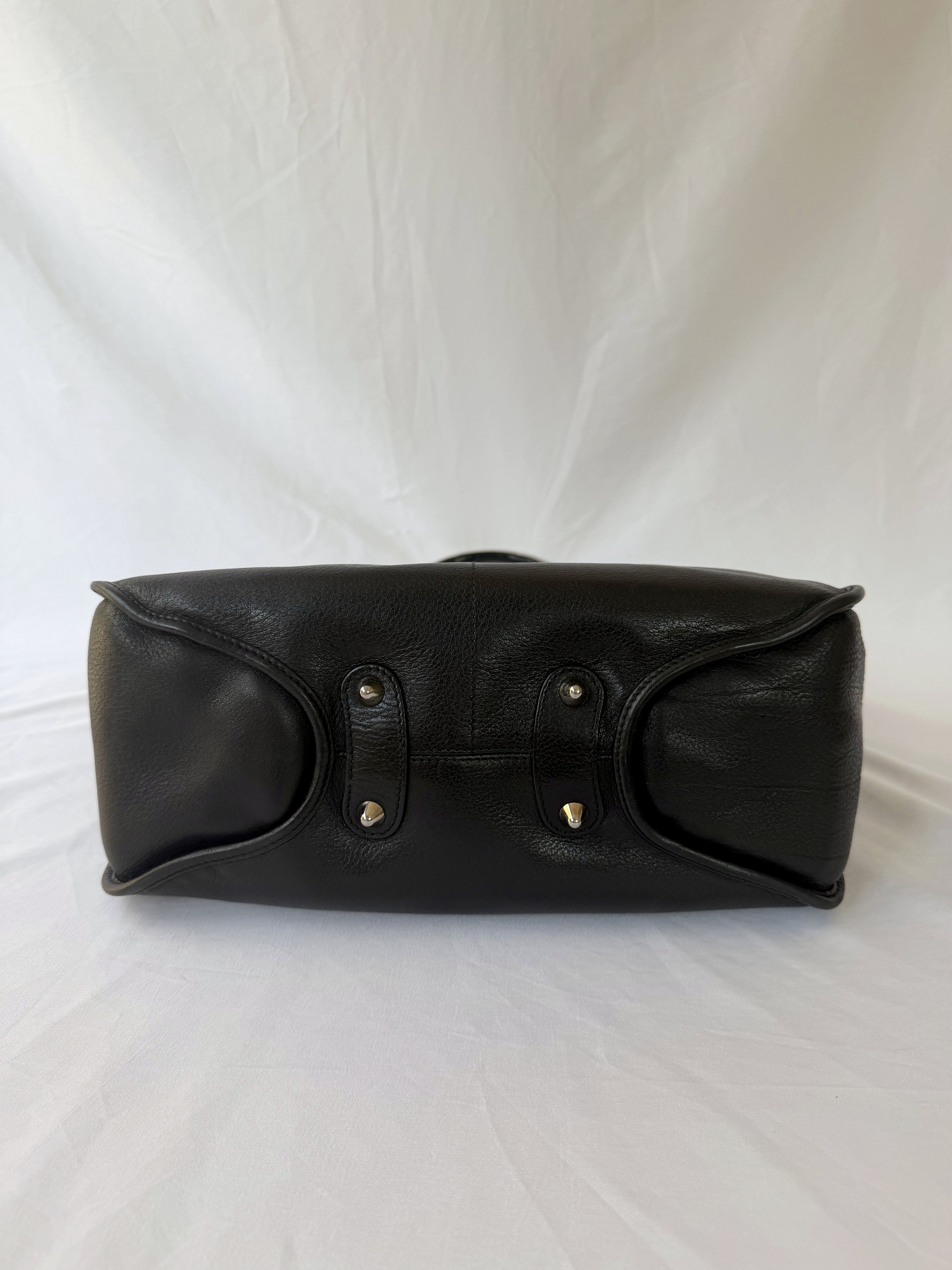 Dior D-Styling Tote in Black, Grained Leather
