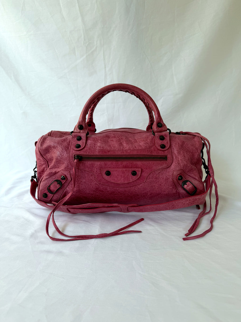 Balanciaga Twiggy Bag in Pink Agneau Lambskin