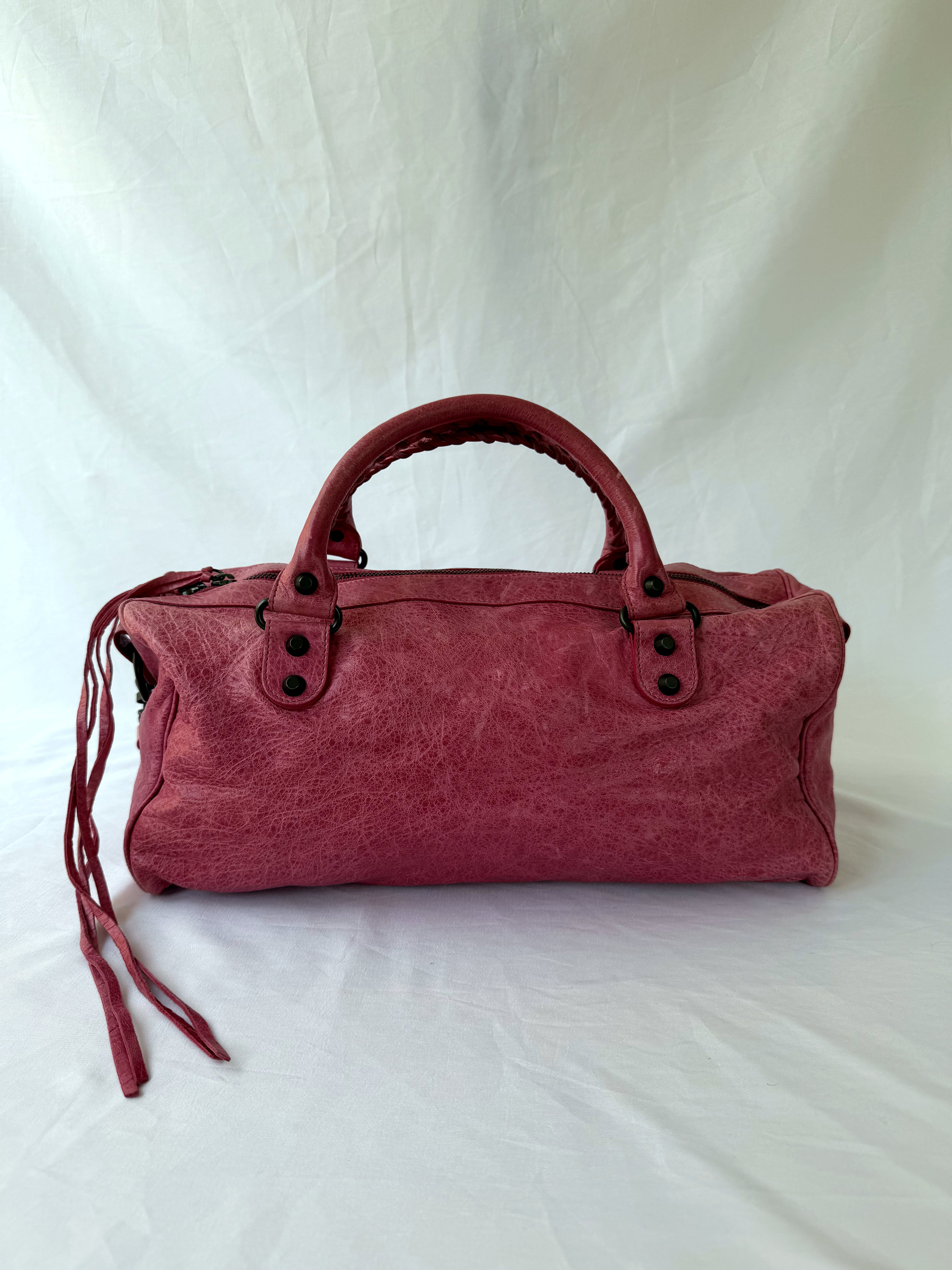 Balanciaga Twiggy Bag in Pink Agneau Lambskin