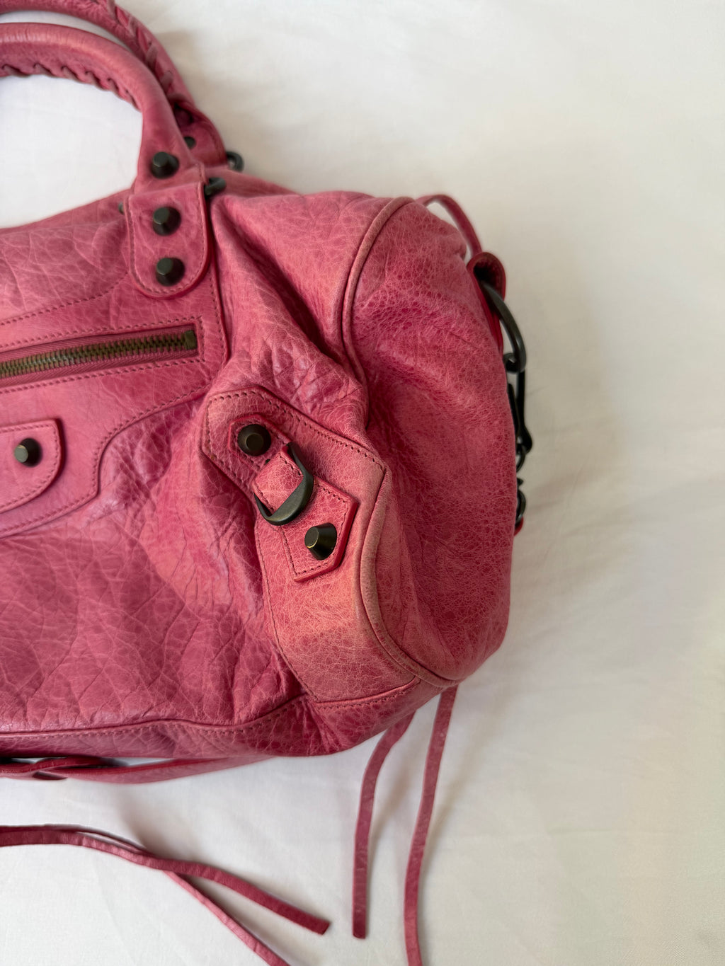 Balanciaga Twiggy Bag in Pink Agneau Lambskin