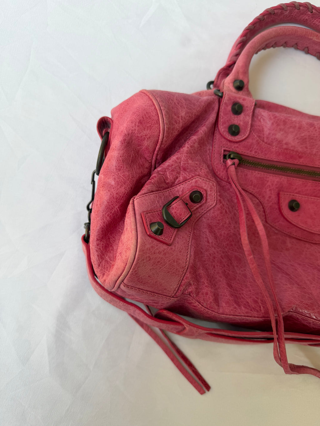 Balanciaga Twiggy Bag in Pink Agneau Lambskin