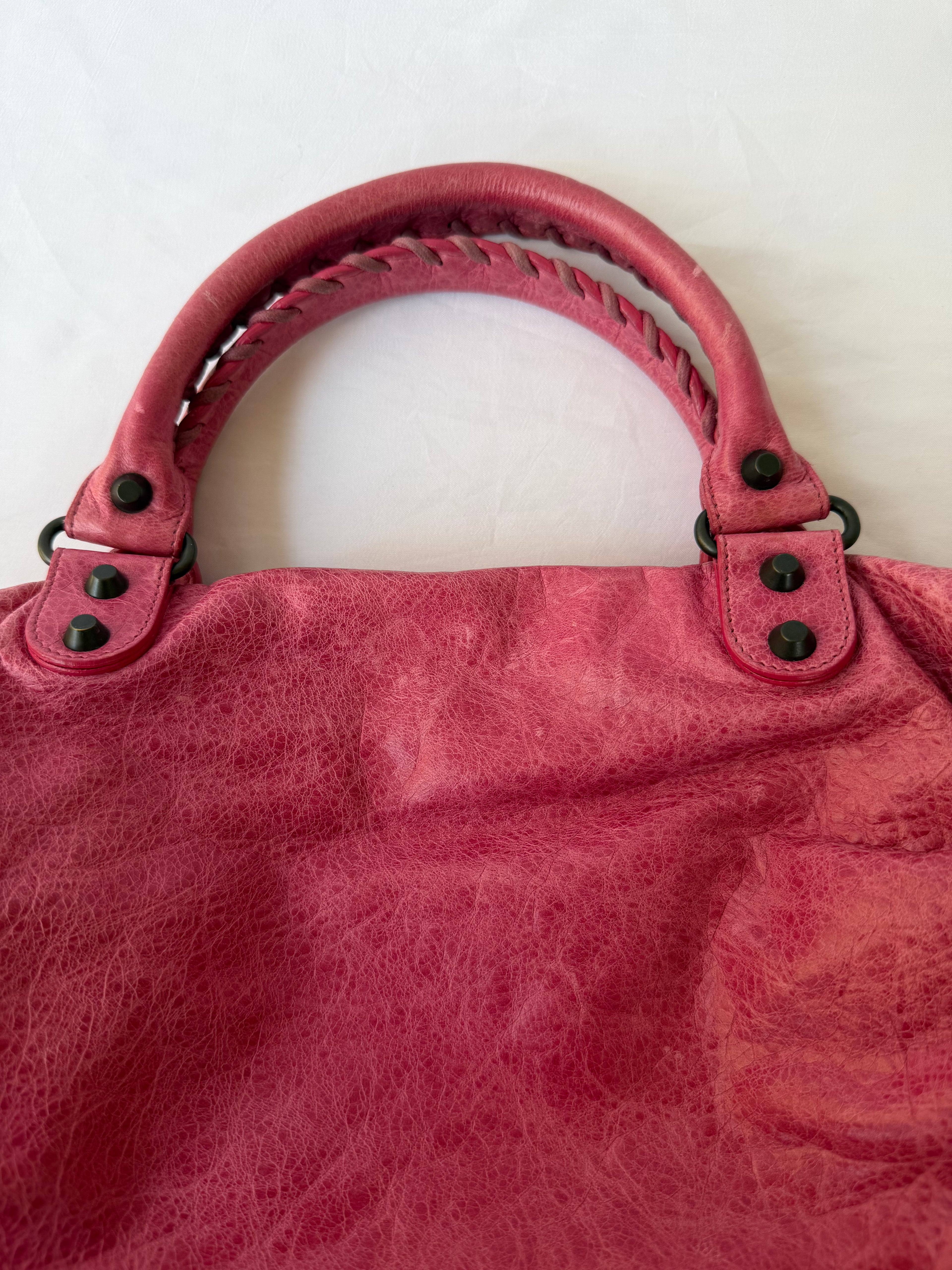 Balanciaga Twiggy Bag in Pink Agneau Lambskin