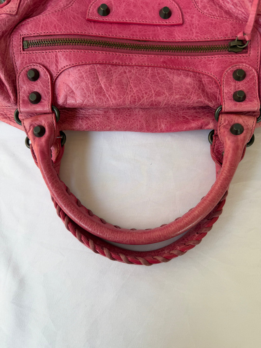 Balanciaga Twiggy Bag in Pink Agneau Lambskin