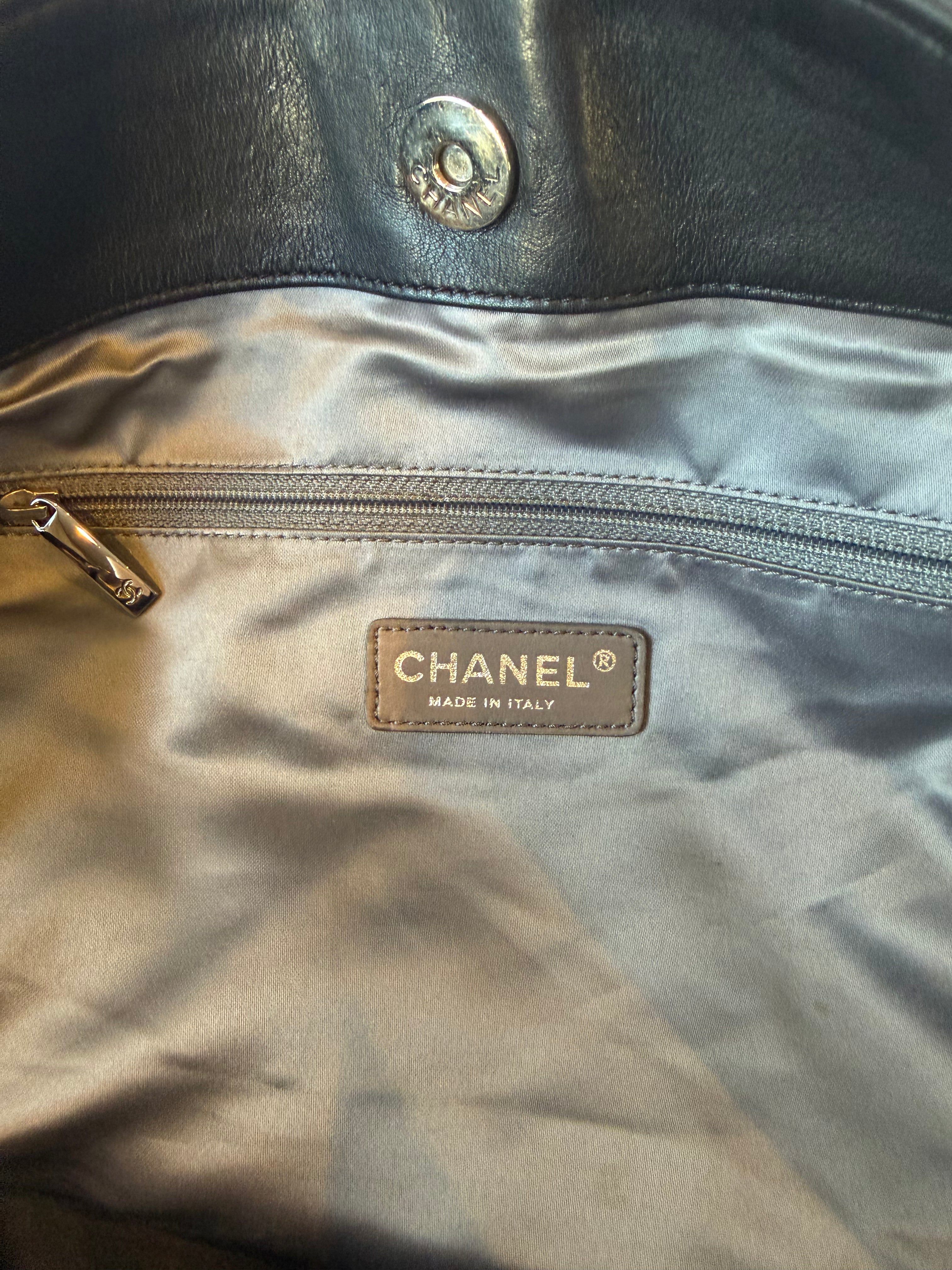 Chanel Modern Chain Rhodoid East-West Tote Black
