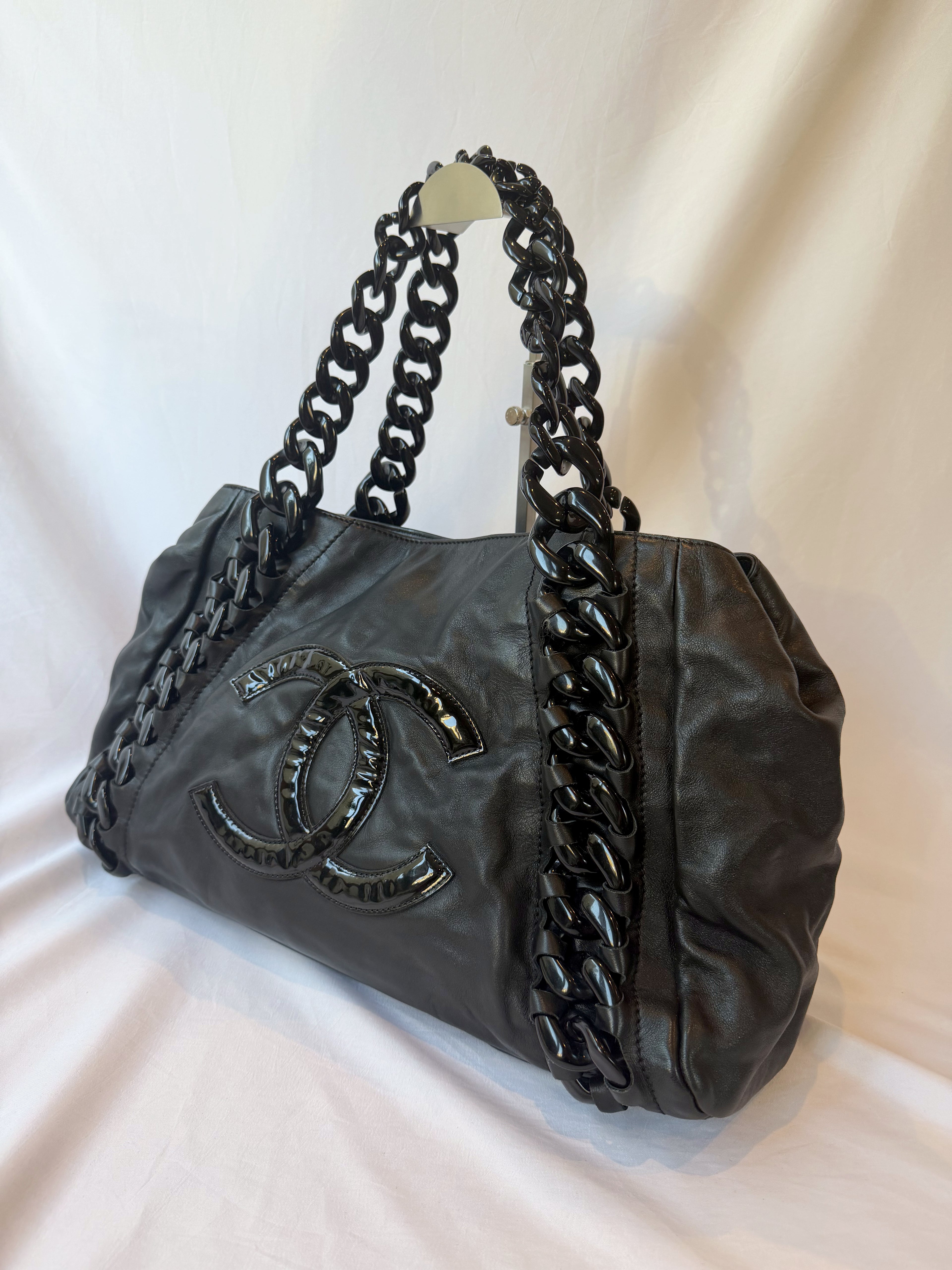 Chanel Modern Chain Rhodoid East-West Tote Black