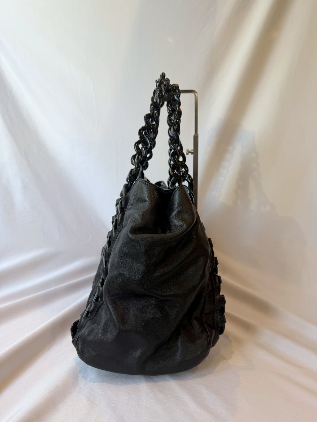 Chanel Modern Chain Rhodoid East-West Tote Black