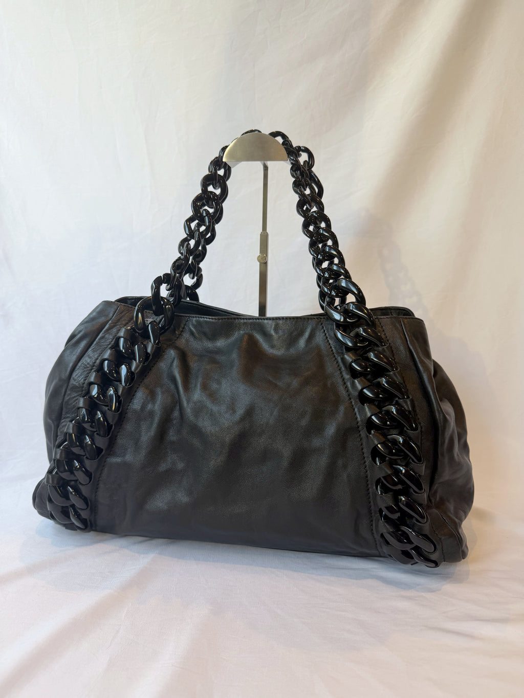 Chanel Modern Chain Rhodoid East-West Tote Black