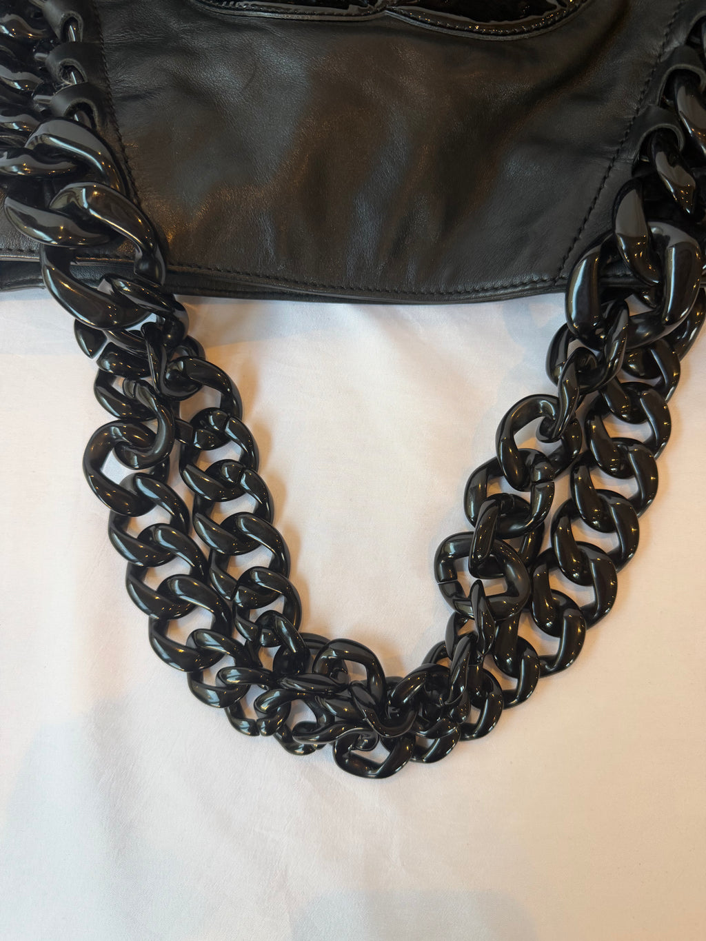 Chanel Modern Chain Rhodoid East-West Tote Black