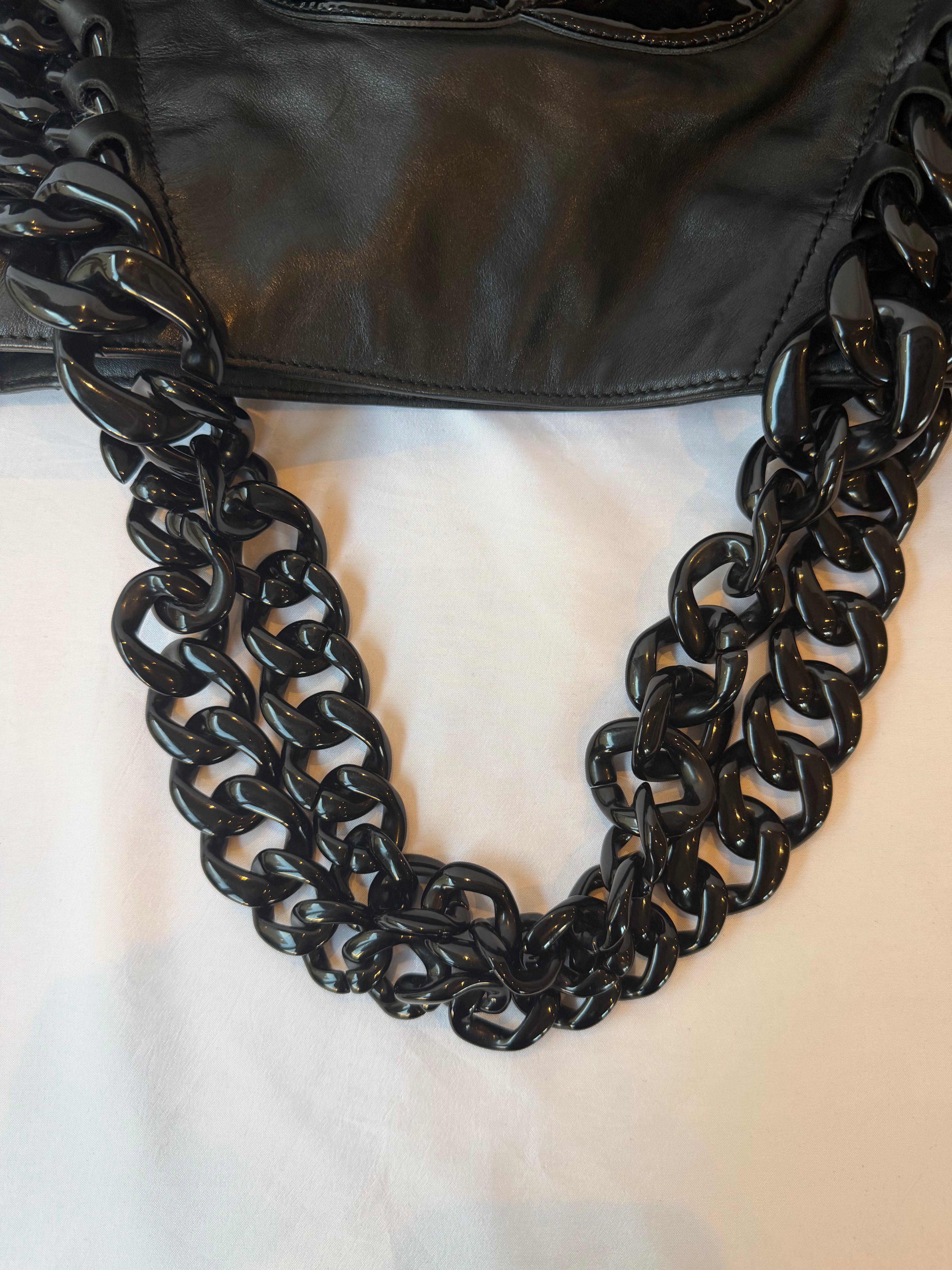 Chanel Modern Chain Rhodoid East-West Tote Black
