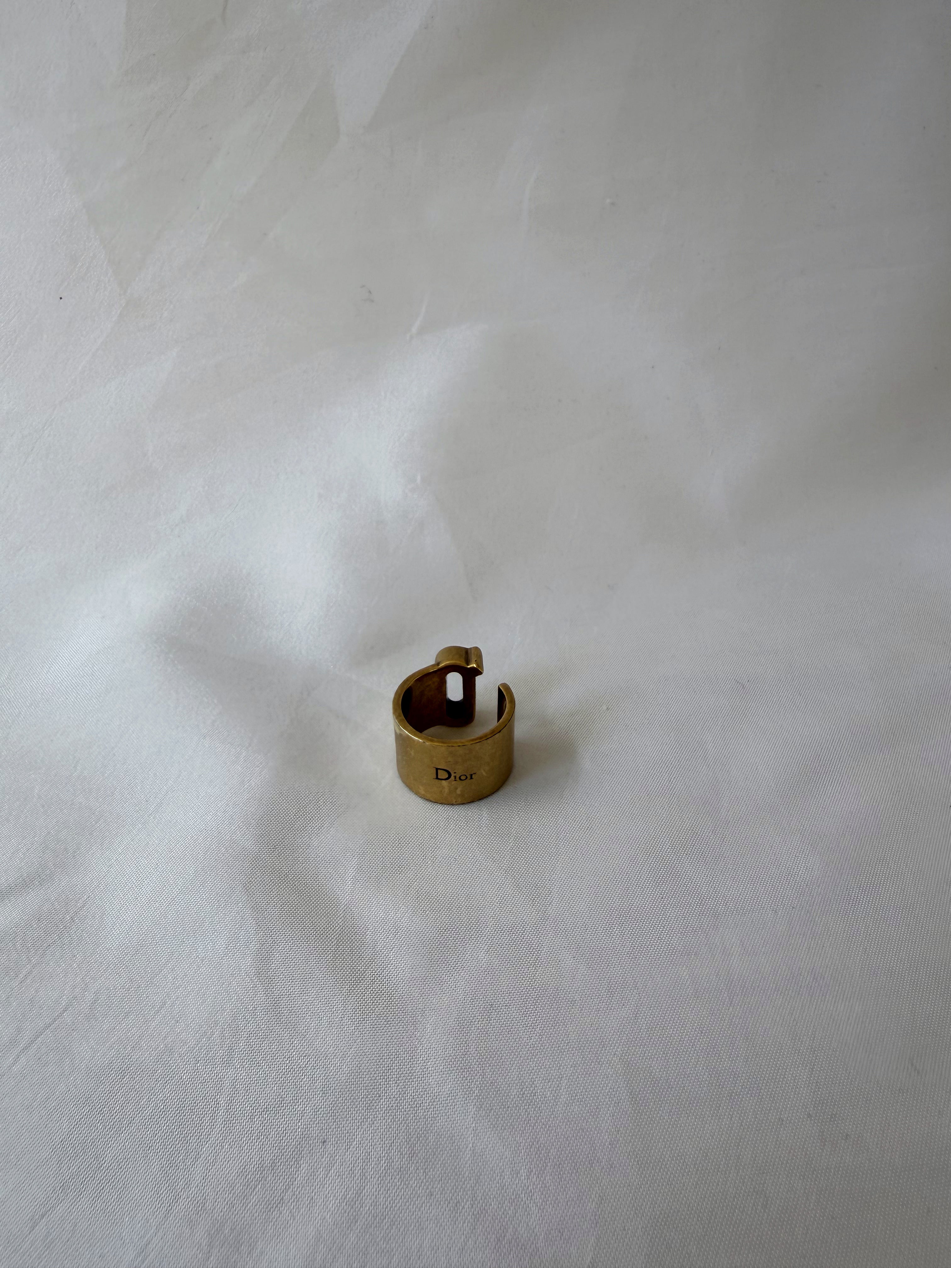 Christian Dior "My ABCDior" Ring in Brass
