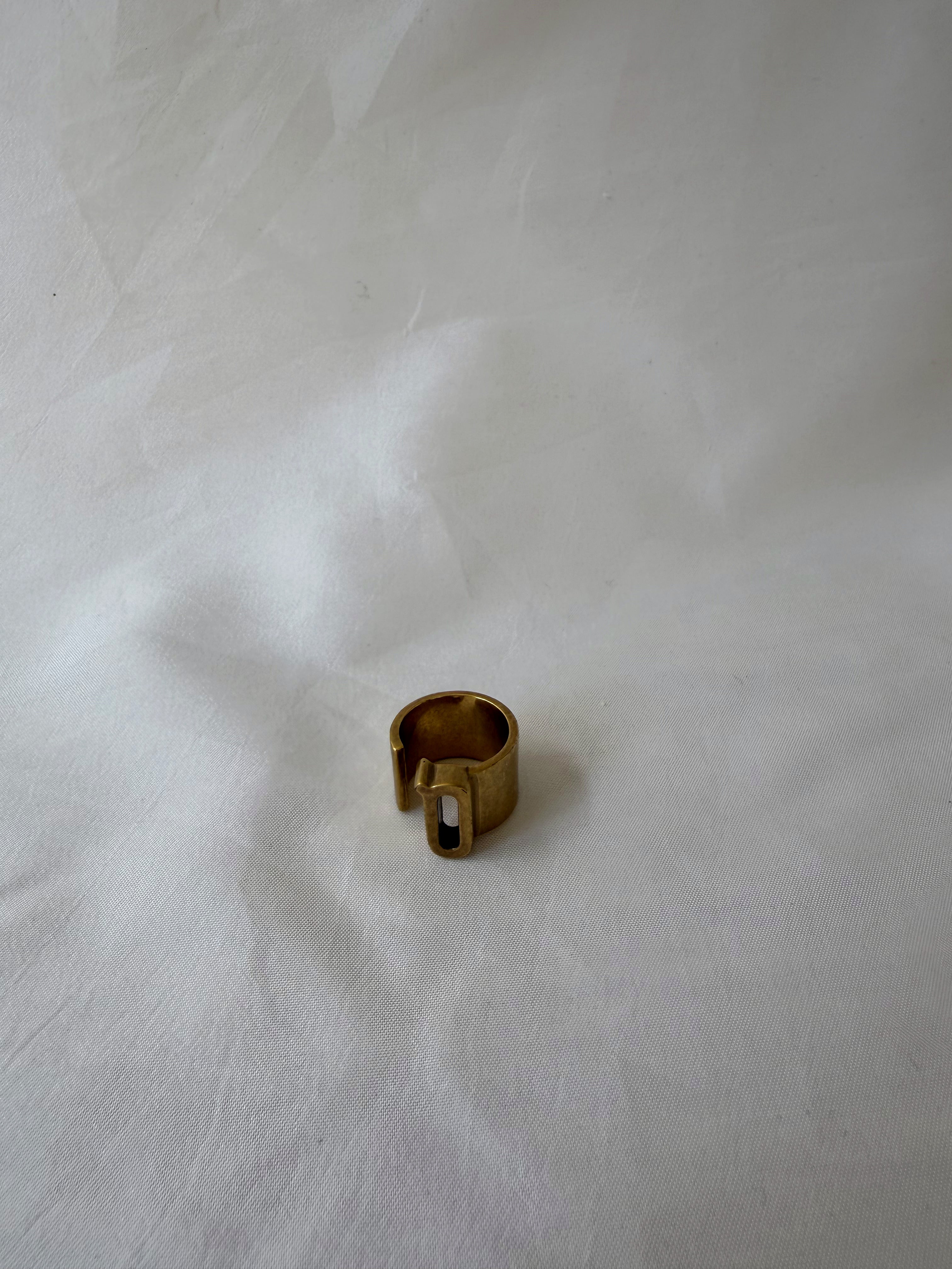 Christian Dior "My ABCDior" Ring in Brass