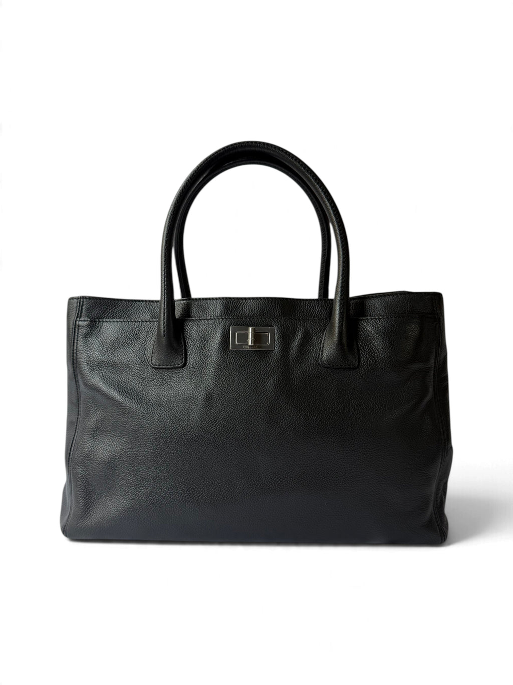 Chanel Reissue Cerf Executive Tote in Black, Grained Leather