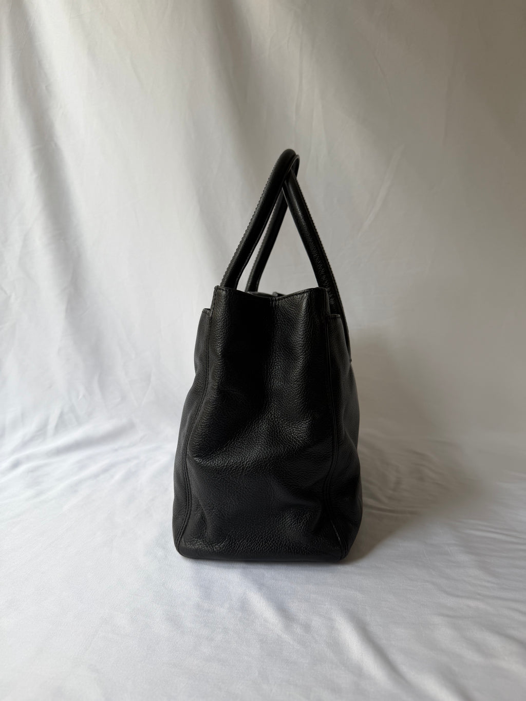 Chanel Reissue Cerf Executive Tote in Black, Grained Leather