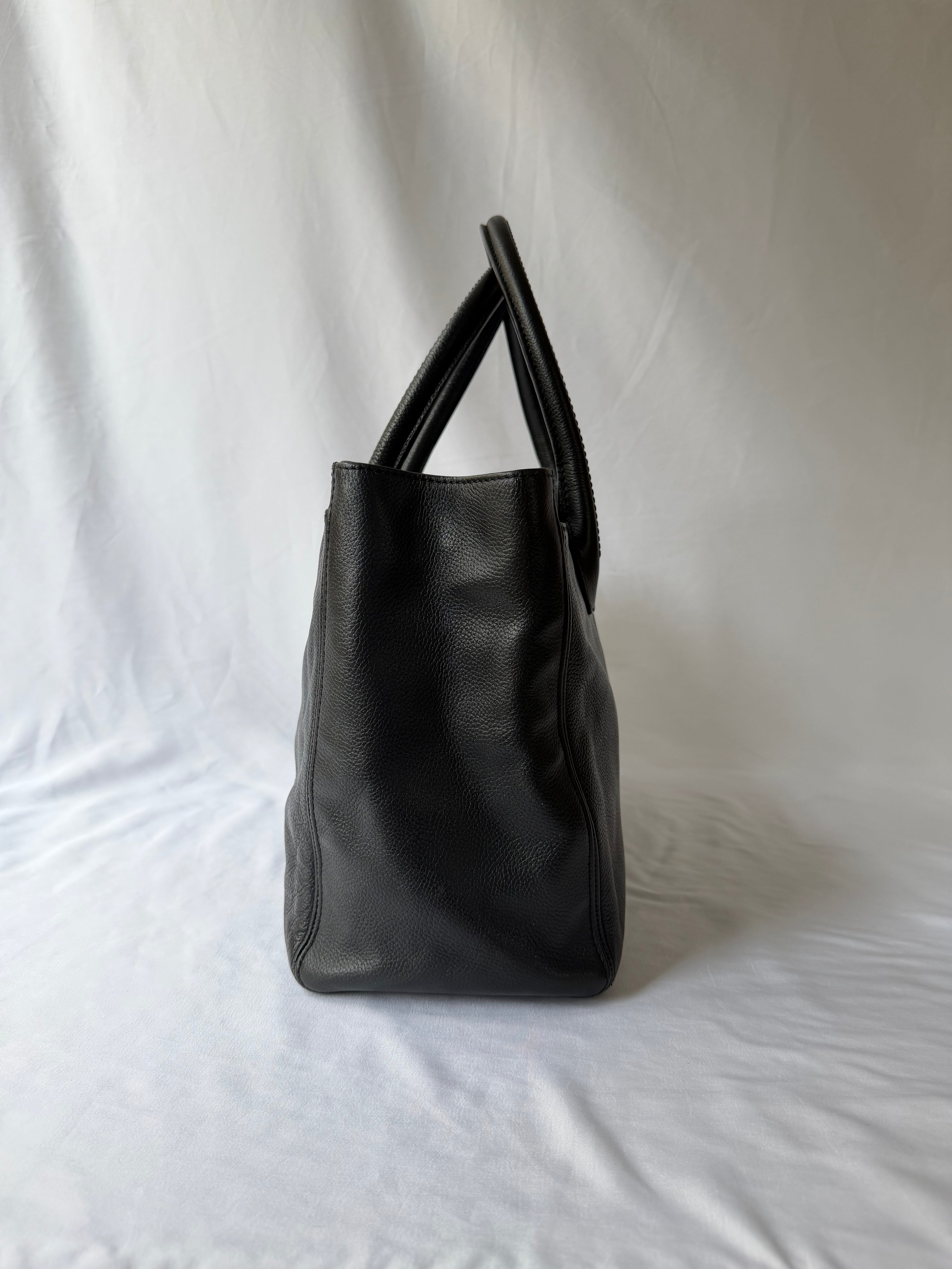 Chanel Reissue Cerf Executive Tote in Black, Grained Leather