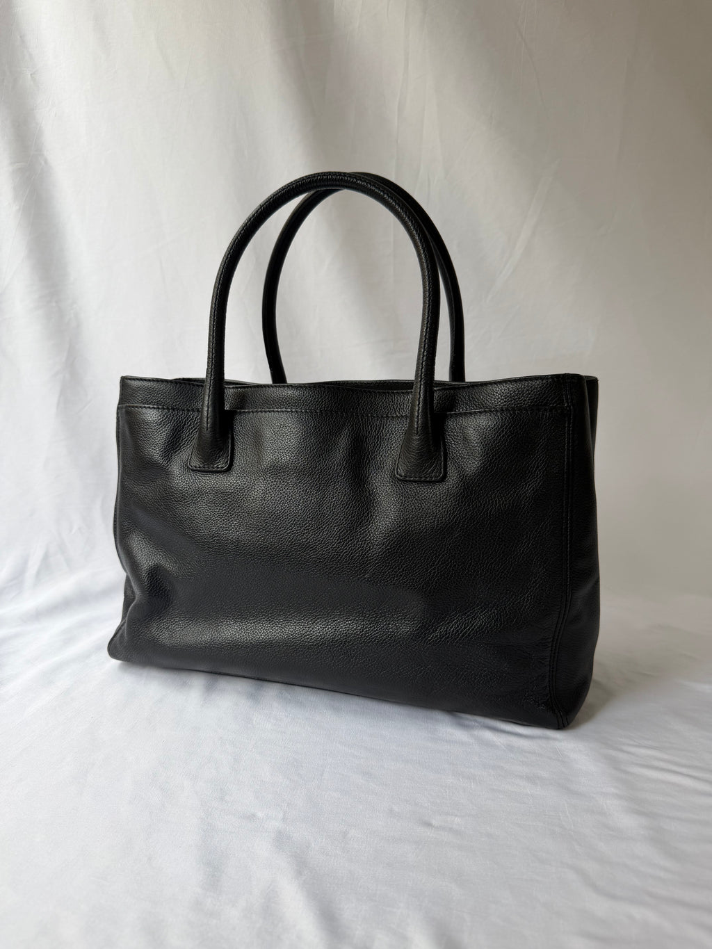 Chanel Reissue Cerf Executive Tote in Black, Grained Leather
