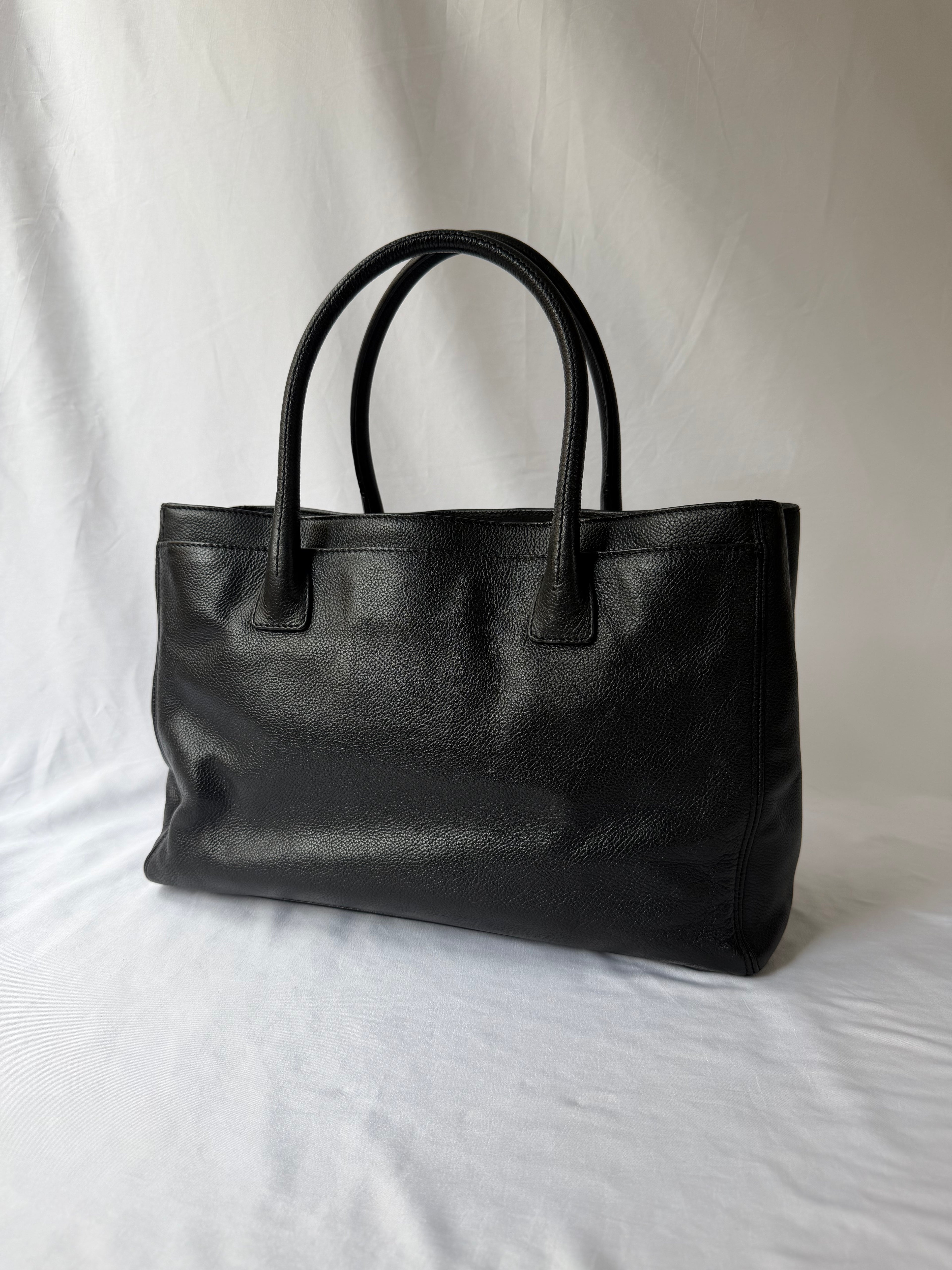 Chanel Reissue Cerf Executive Tote in Black, Grained Leather
