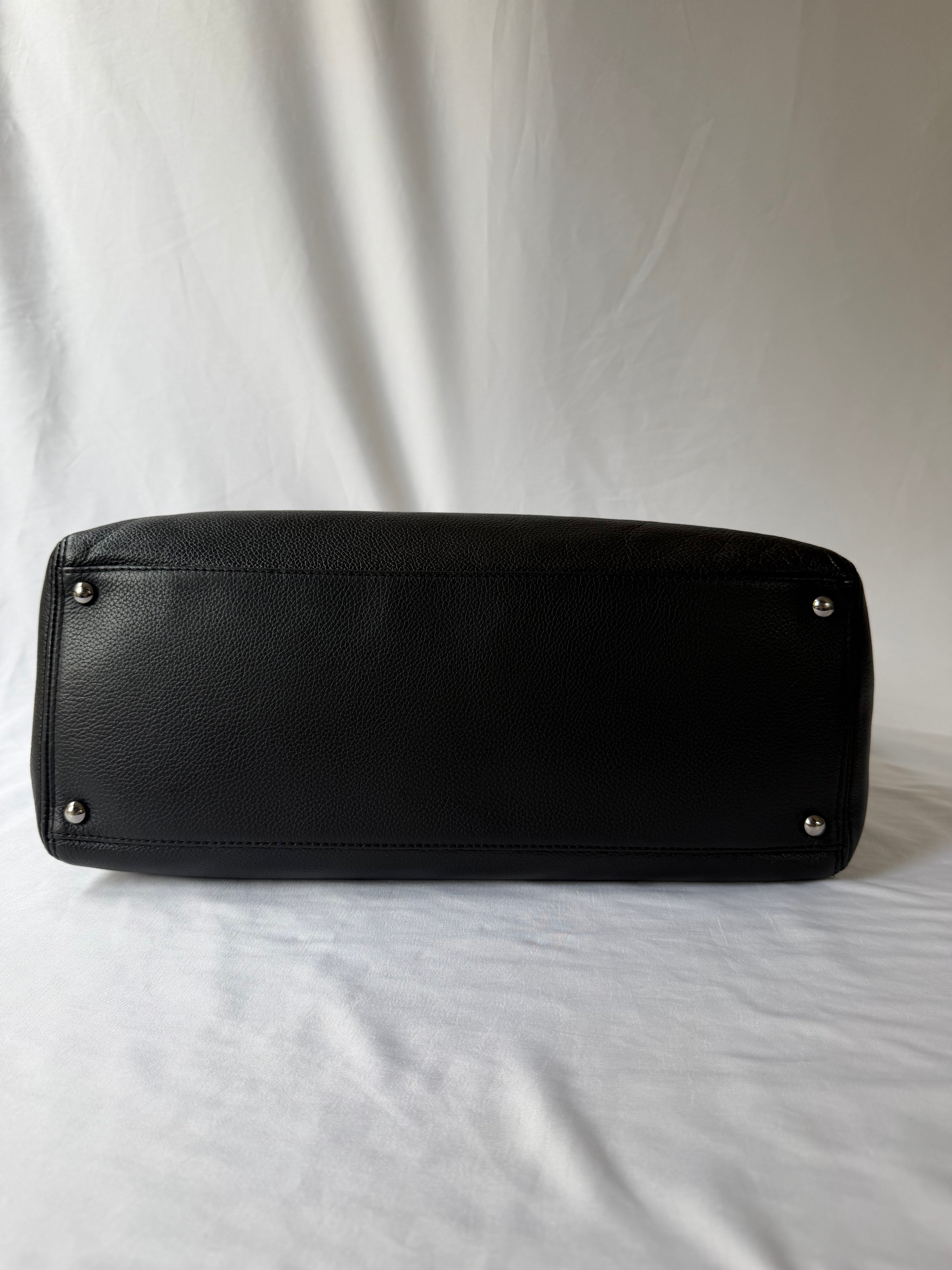 Chanel Reissue Cerf Executive Tote in Black, Grained Leather