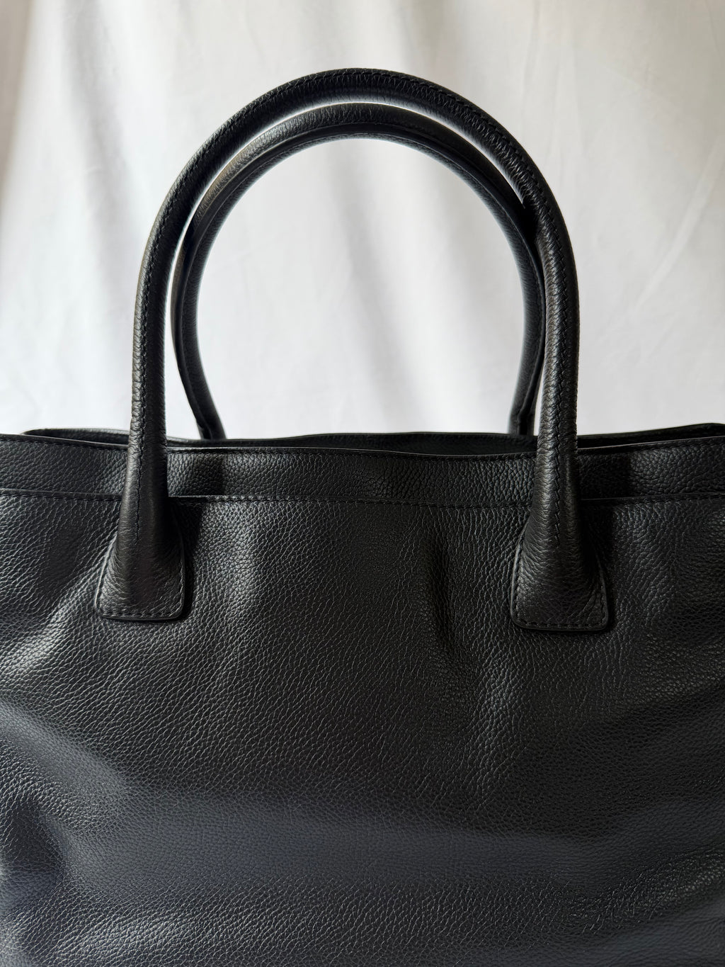Chanel Reissue Cerf Executive Tote in Black, Grained Leather