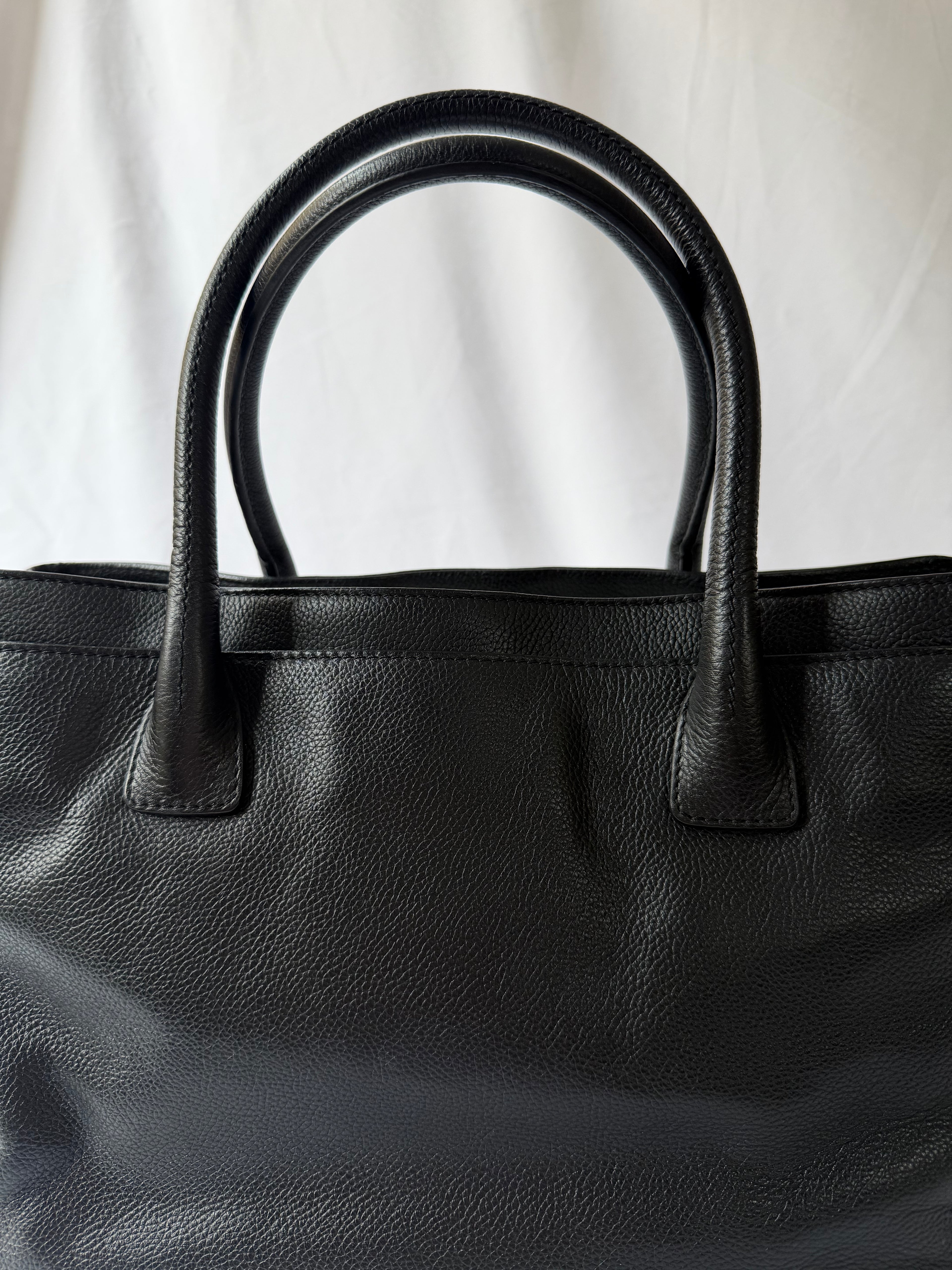Chanel Reissue Cerf Executive Tote in Black, Grained Leather
