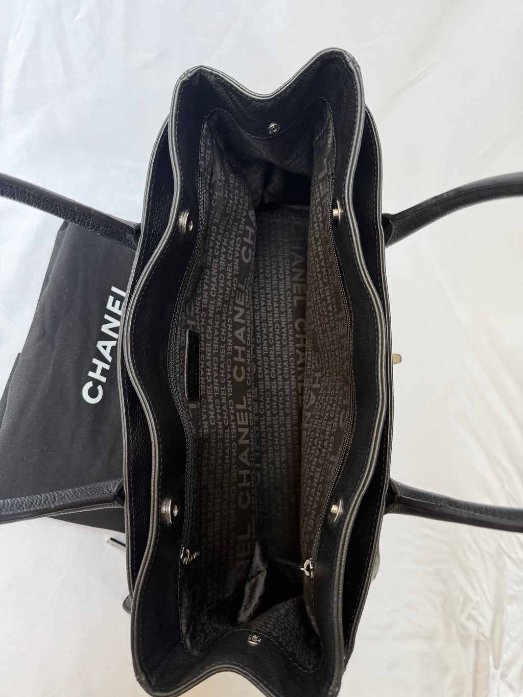 Chanel Reissue Cerf Executive Tote in Black, Grained Leather
