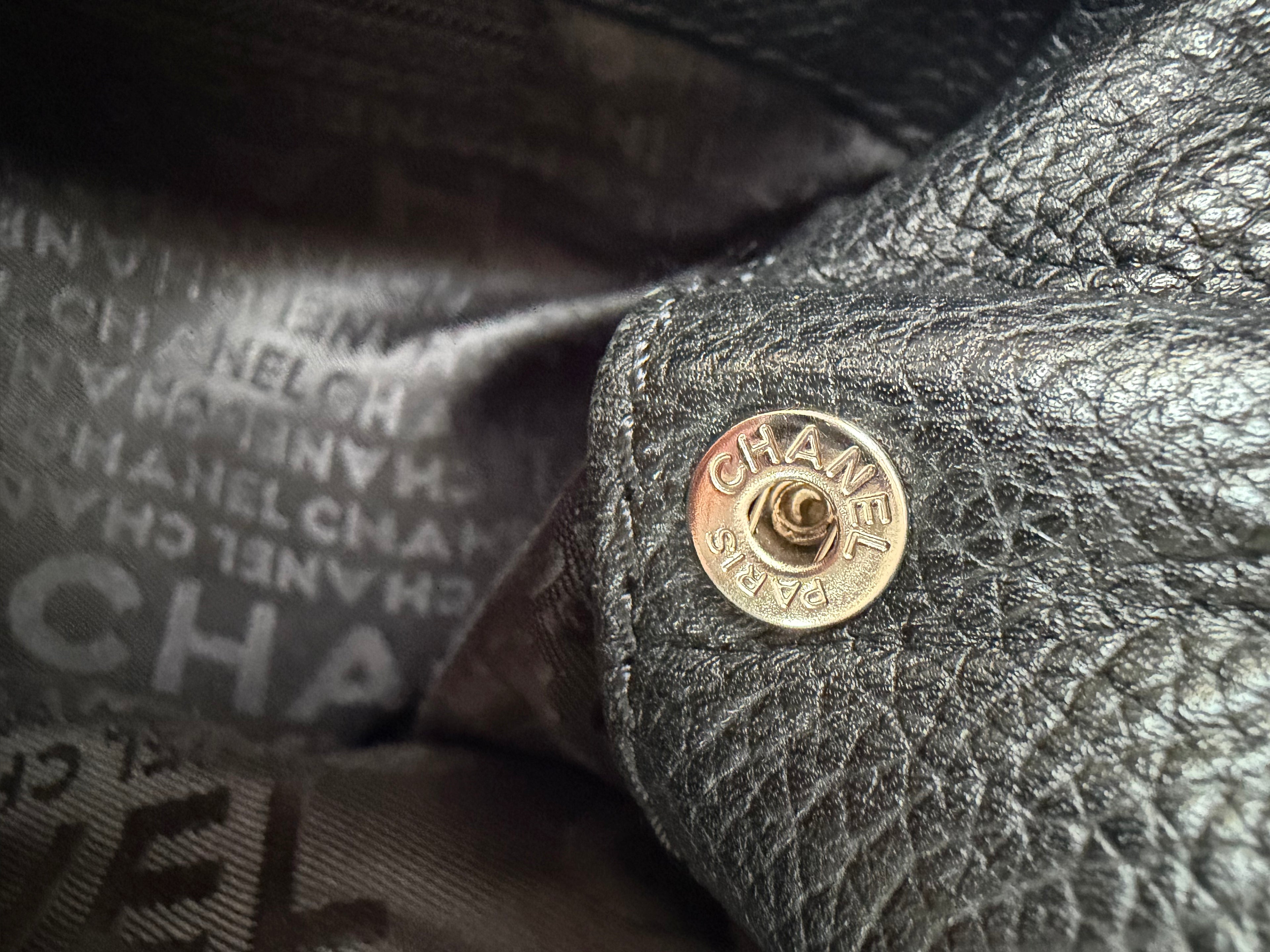 Chanel Reissue Cerf Executive Tote in Black, Grained Leather
