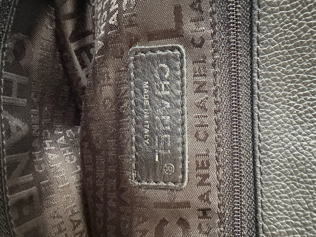 Chanel Reissue Cerf Executive Tote in Black, Grained Leather