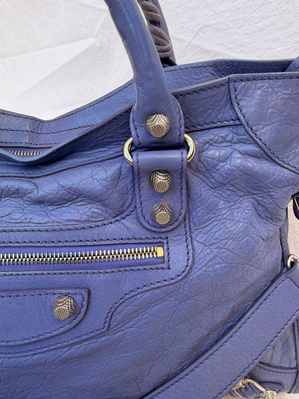 Balenciaga City Bag Medium S/S2013 Periwinkle Blue – view 10