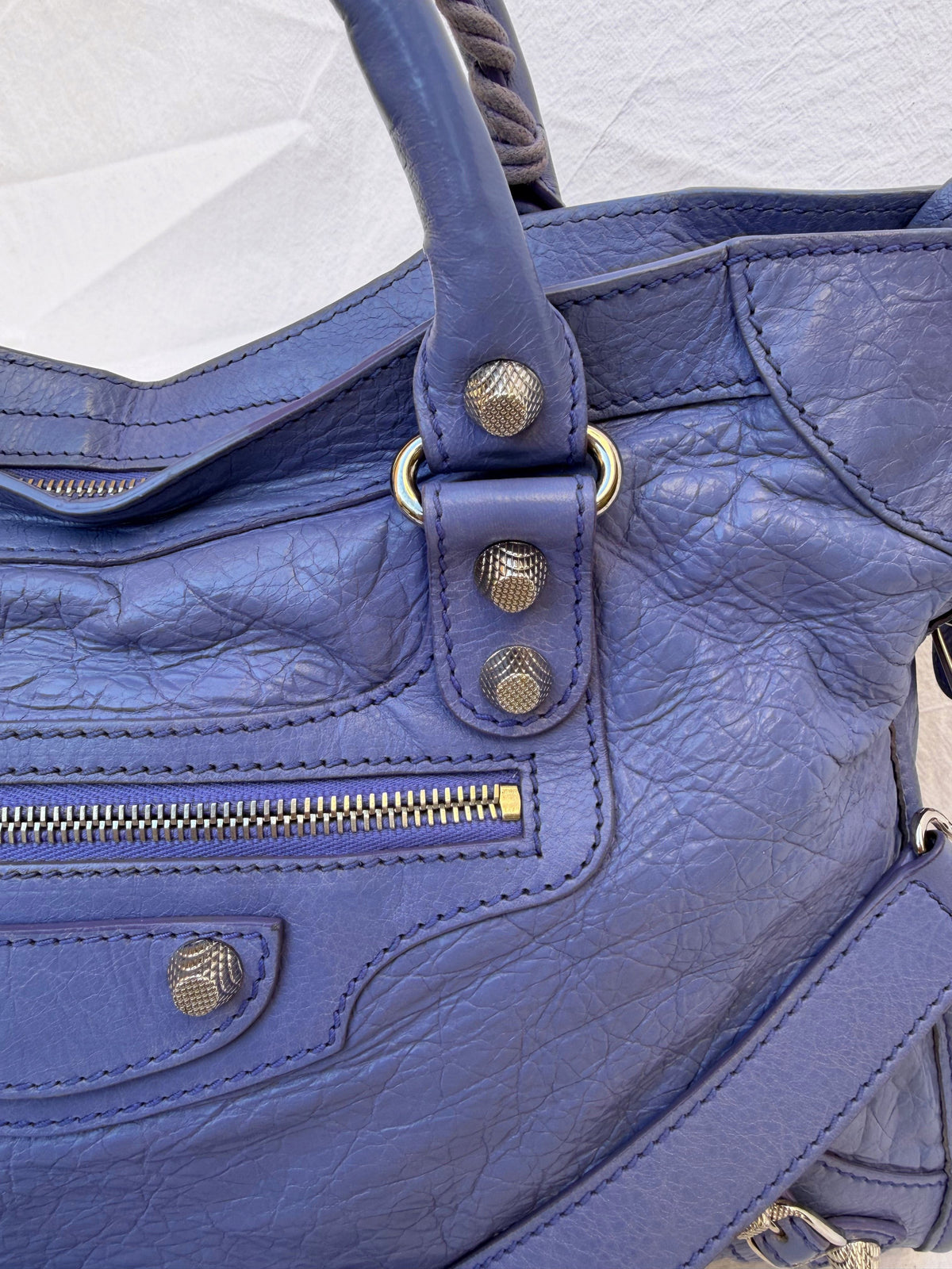 Balenciaga City Bag Medium S/S2013 Periwinkle Blue – view 10