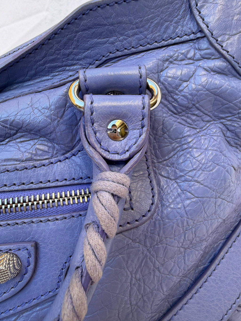 Balenciaga City Bag Medium S/S2013 Periwinkle Blue – view 12