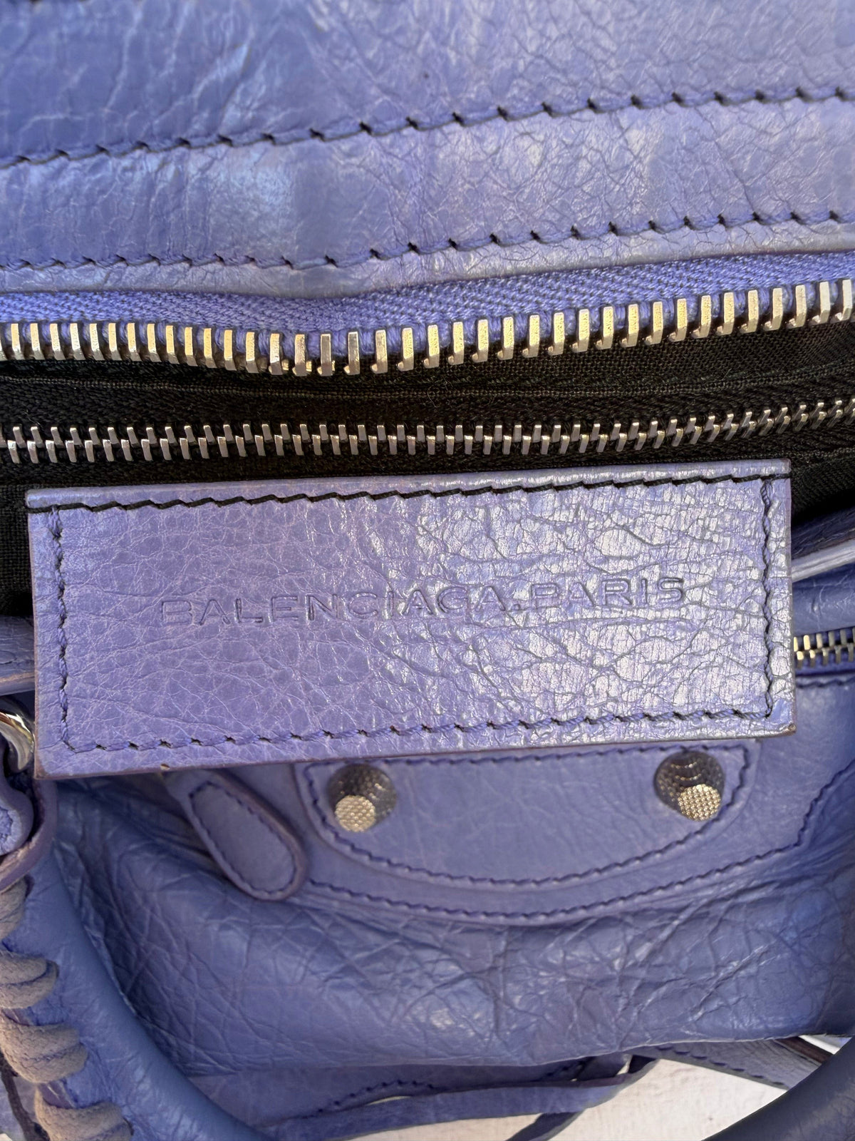 Balenciaga City Bag Medium S/S2013 Periwinkle Blue – view 20