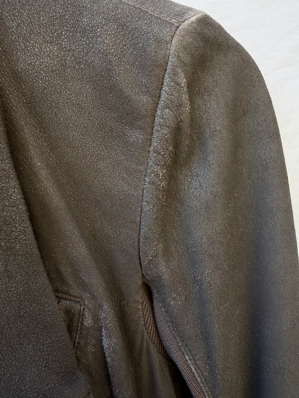 Rick Owens FW2011 “Limo” Long Lamb Leather High-Neck Jacket – view 9