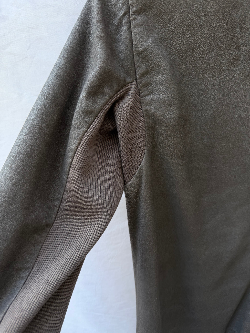 Rick Owens FW2011 “Limo” Long Lamb Leather High-Neck Jacket – view 14