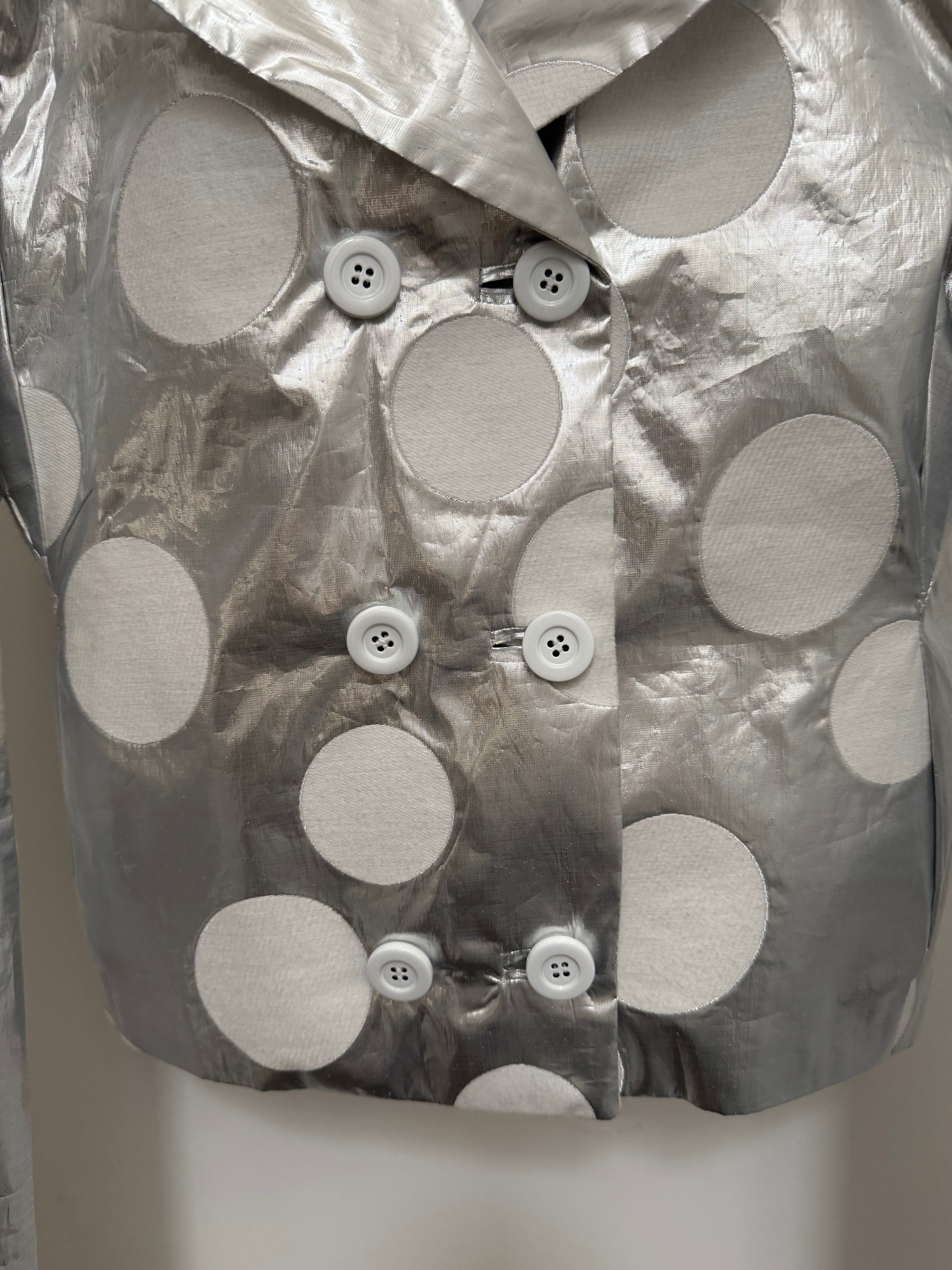 Dolce & Gabbana Metallic Silver Polka Dot Jacket – view 5