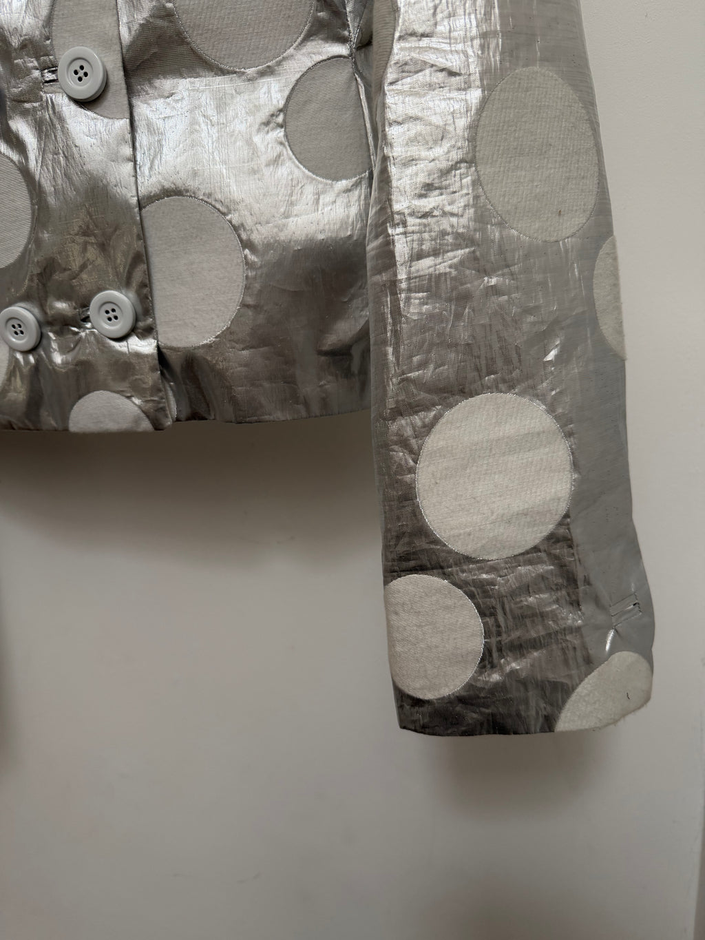 Dolce & Gabbana Metallic Silver Polka Dot Jacket – view 7