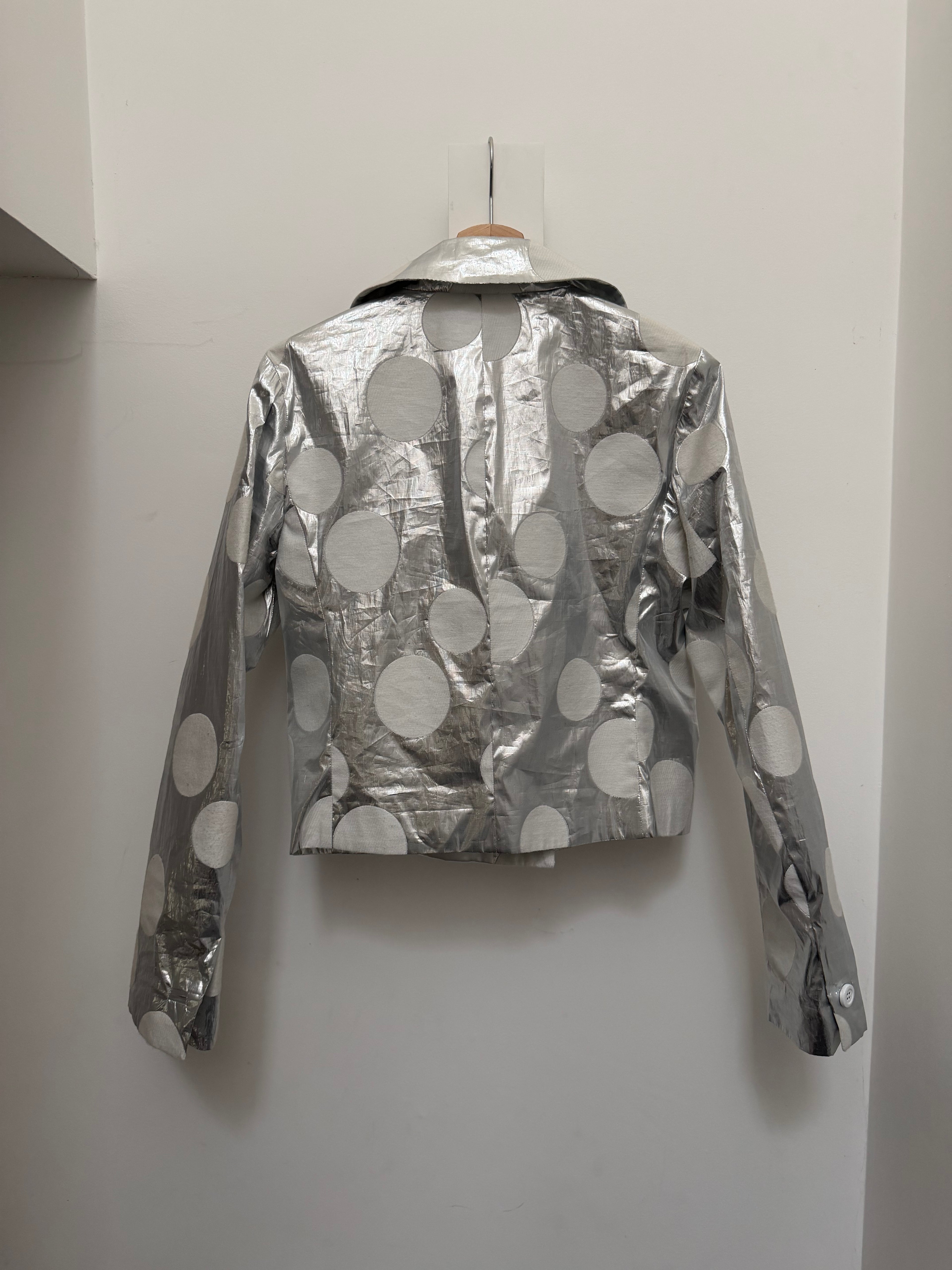 Dolce & Gabbana Metallic Silver Polka Dot Jacket – view 3