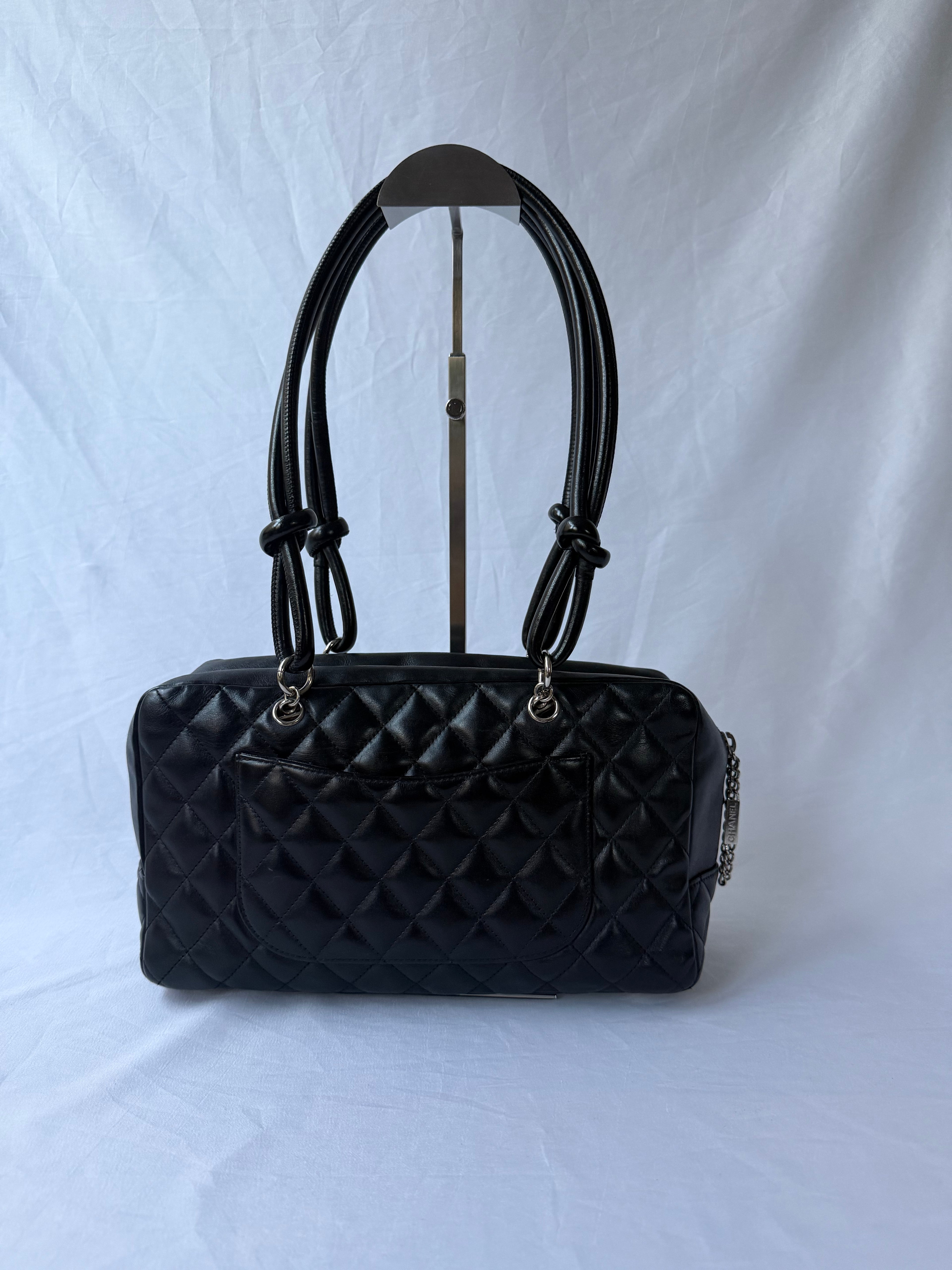 Chanel Cambon Bowler Black with Black CC