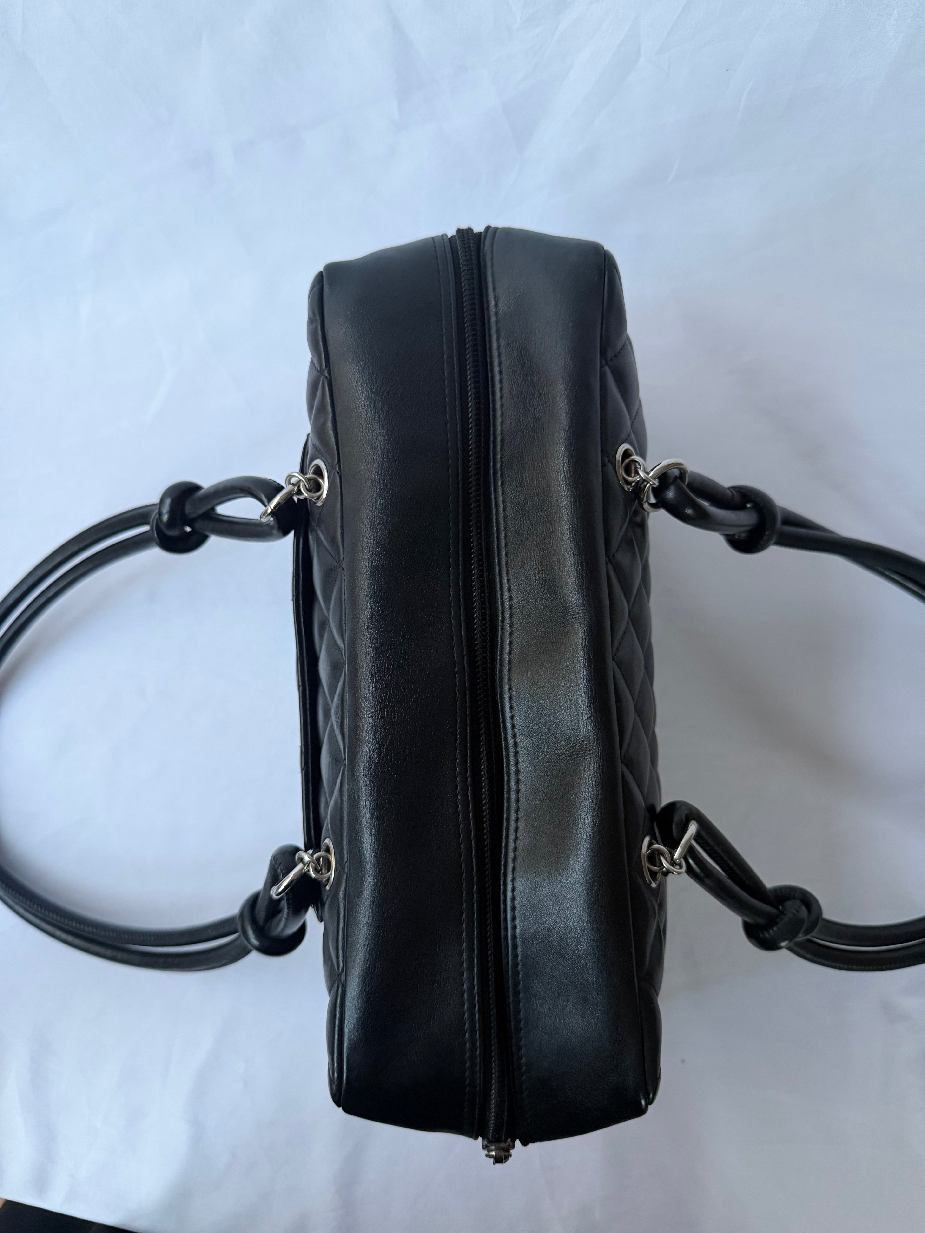 Chanel Cambon Bowler Black with Black CC