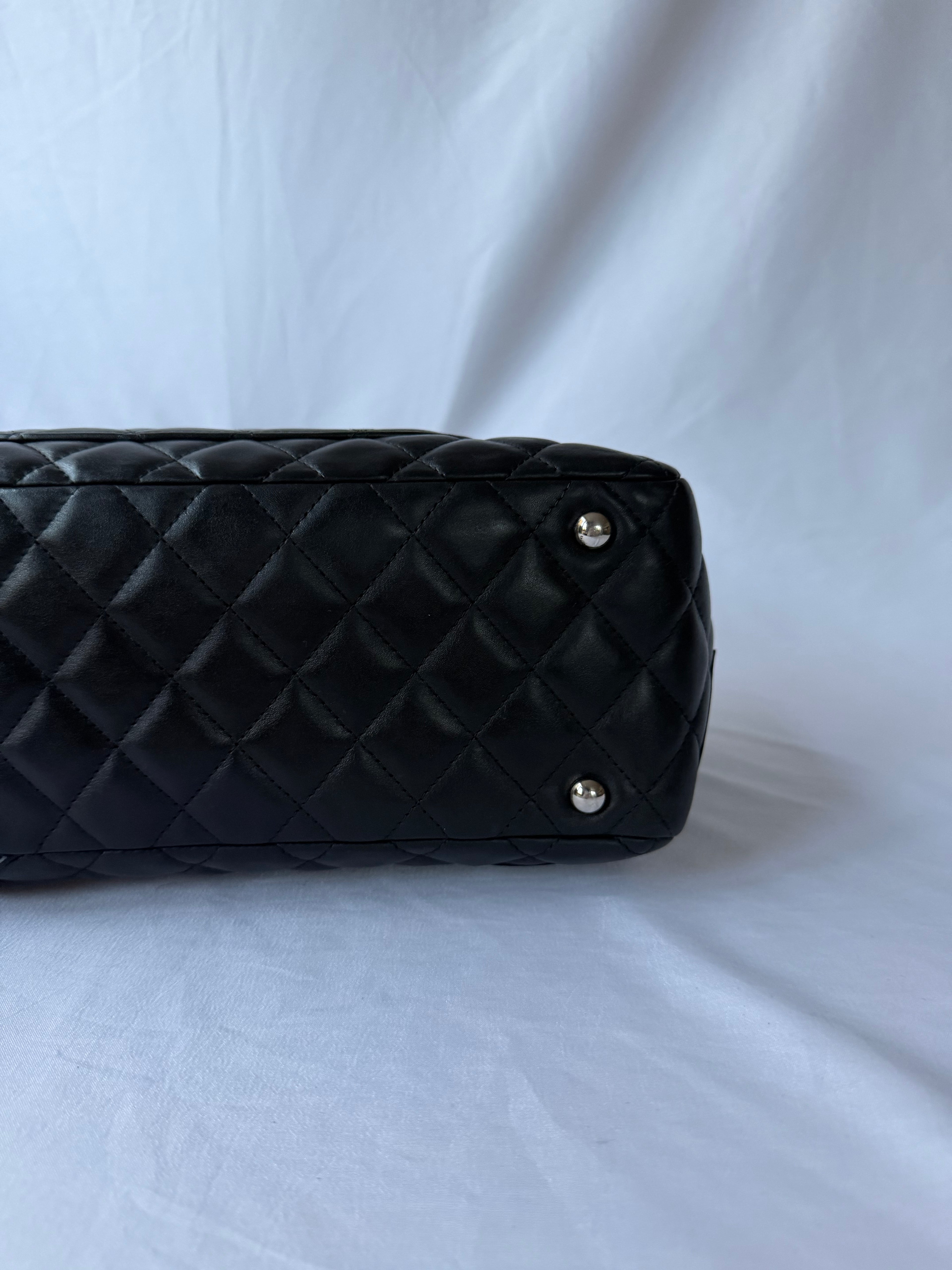 Chanel Cambon Bowler Black with Black CC