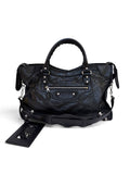 Balenciaga City Bag Medium S/S2014 in Black Lambskin