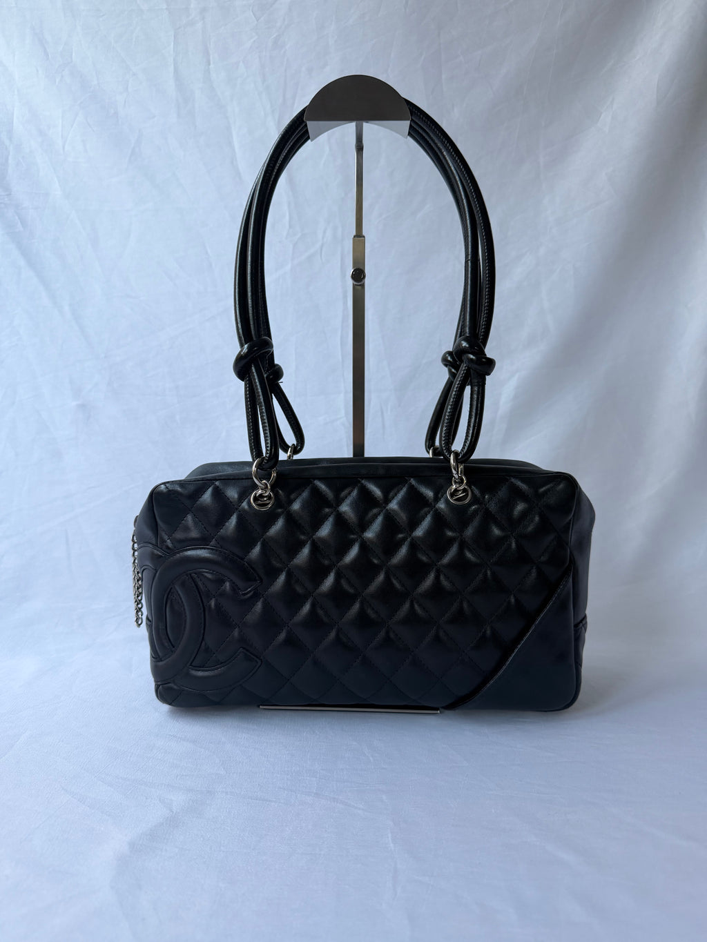 Chanel Cambon Bowler Black with Black CC