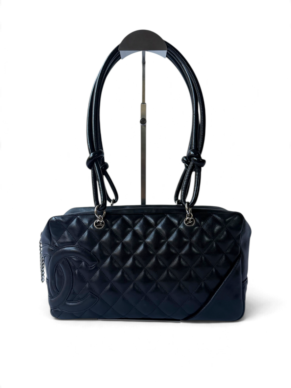 Chanel Cambon Bowler Black with Black CC