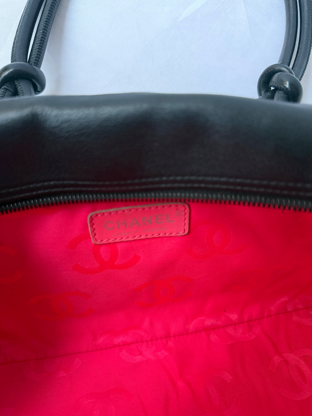 Chanel Cambon Bowler Black with Black CC