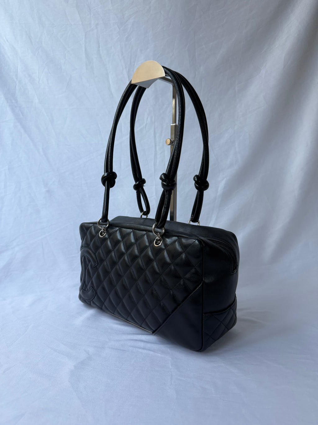 Chanel Cambon Bowler Black with Black CC